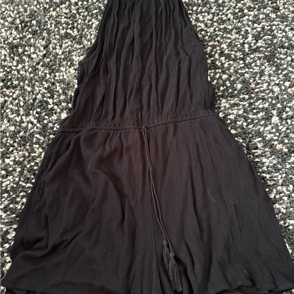 Black Sleeveless Romper